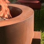 Outdoor Heater Multi-function Round Metal Fire Pit Corten Steel Fire Table