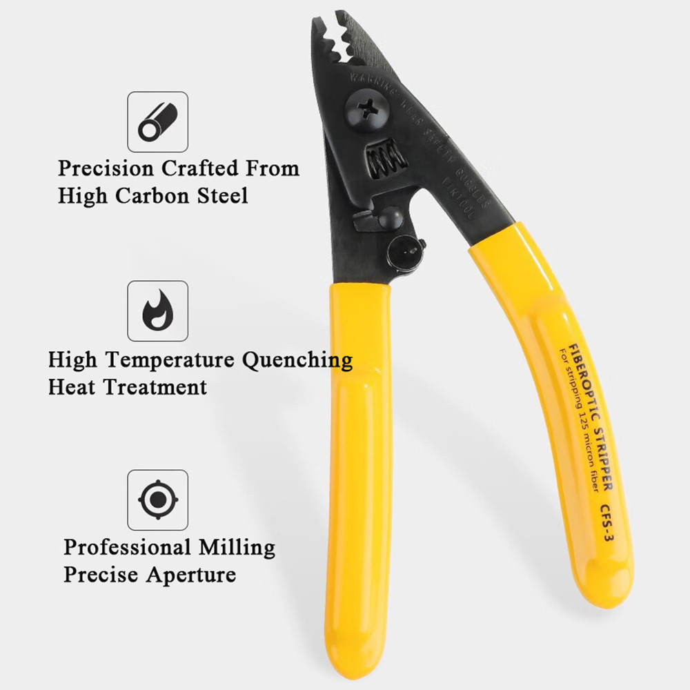 3 Hole Fiber Cable Jacket Stripping Tool Fiber Optic Wire Stripper Consumables & Tools