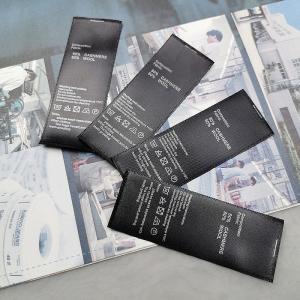 China Custom design logo label clothing personalized printed sticky clothing label factory