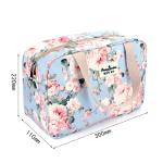 Personalised Printing Flower Design Beautiful Cosmetic Makeup Bag Set Fashion