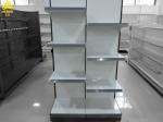 Three Columns Grocery Store Shelves , 0.6mm Layer Supermarket Shelving Systems