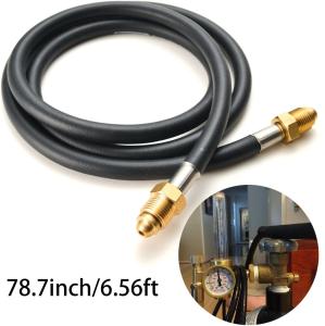 China NBR Mig Tig 12' Inert Gas Welding Hose 5/8&quot; UNF-18RH Argon CO2 Mix Gas Flow Meter Regulator Hose factory