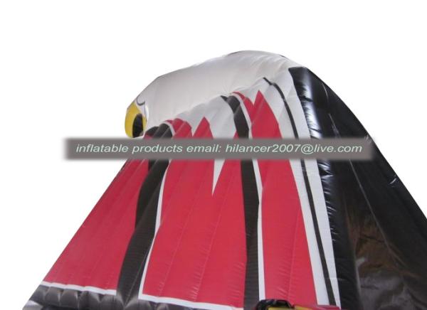Outdoor kids N adults blow up inflatable football helmet tunnel with bubble