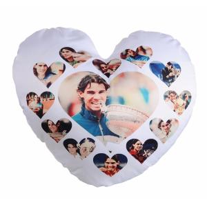 Sublimation Heart Pillow Peach Skin Polyester Sublimation Cushion Cover Blanks
