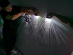 Waterproof Fence Led Solar Wall Light Garden 280mA For Decoration