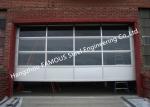Motorized Aluminum Insulated Tempered Glass Full View Overhead Garage Door