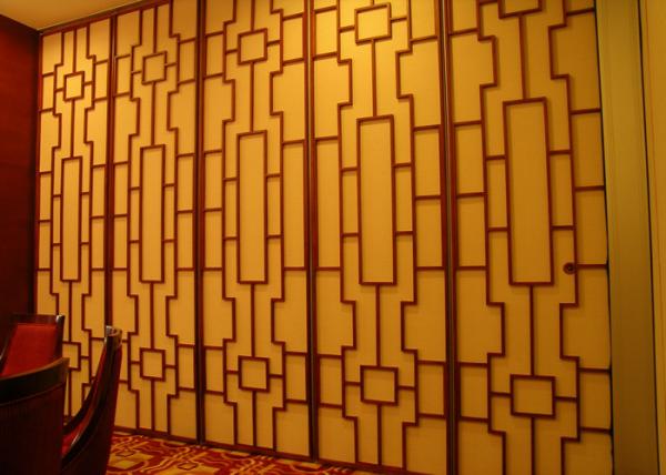China Plywood Museum Folding Sound Dampening Panels , Sound Proof Partition Walls For Exhibition factory