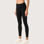 Nude Feeling 80% Fabric Yoga Clothes For Women Black Leggings With Pockets