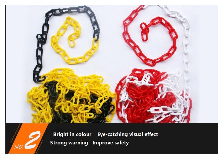 Yellow Black Red White Plastic Road Cone Warning Safety Isolation Chain Hotel Isolation Pier Sign Suspension