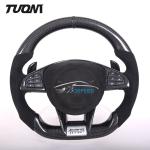 Alcantara Mercedes W205 Cla45 Steering Wheel Carbon Fiber Leather Design