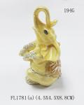 Elephant trinket jewelry box, petwer metal jewelry box elephant decoration gifts