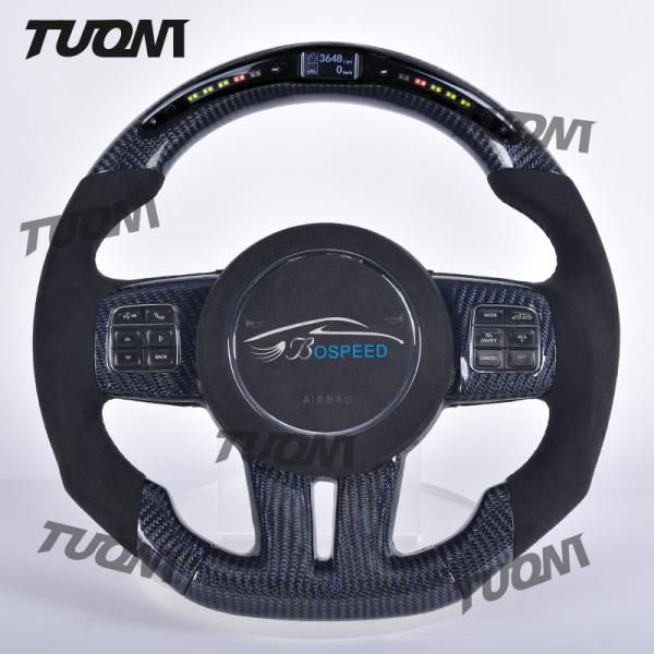 Custom LED Dodge Carbon Fiber Steering Wheel Designed for All Popular Dodge