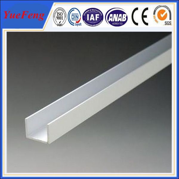 China Custom Anodized Aluminum Extrusions U Channel For Electronics factory