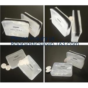 Clear Toiletry Bag - Compression Packing Cube - PVC Cosmetic Bag - Transparent