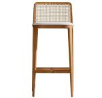 Commercial Furniture Wood Bar Chair Rattan Chairs Stool for Modern Style and