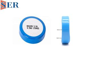China MSDS Buckle Type ER2450 Li SOCl2 Battery ER2450T Wafer Cells factory