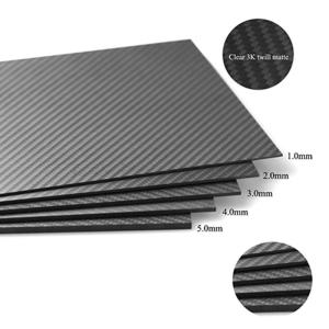China Custom Size High Strength 100% Carbon Fiber Sheets Matte / Gloss Surface factory