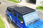 JL JK JT Jeep Wrangler Roof Racks Luggage Carrier Aluminum Alloy Black Rack