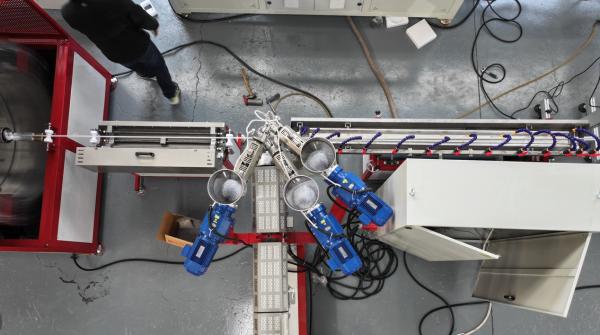 High Output 3 Layer PVC Fiber Reinforced Hose Pipe Extrusion Line Plastic