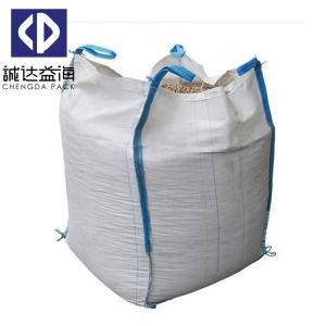 China Sand 1 Ton - 1.5 Ton FIBC Bulk Bags Top Open Bottom Flat White Color factory