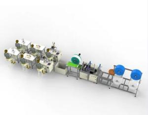 China Weight 1550kgs N95 Face Mask Making Machine Size 4600 * 3100 * 1900mm factory