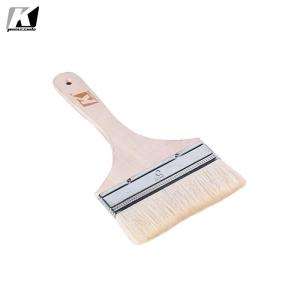 China Flat Chip Natural Bristle Paint Brushes 5 Inch Ultraportable factory