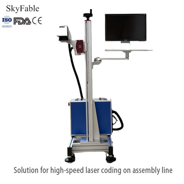 Modular Flight Laser Coding Machine For Metal Plastic Glass Ceramic Laser