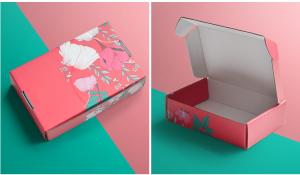 China Kraft Paper Cosmetic Shipping Boxes Recycled Corrugated Cosmetic Delivery Box factory