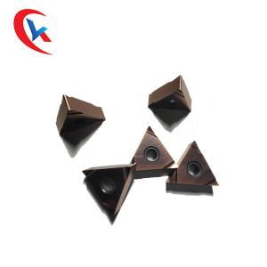 China Triangular CNC Tungsten Carbide Inserts Finishing With Cylindrical Hole factory