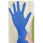 Customize food grade disposable protective blue nitrile powder free gloves for