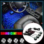 0.15w Car Usb Atmosphere Ambient Star Light Voice Control