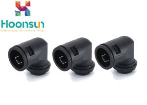 China Flexible Pipe Nylon Cable Gland Fast Right Angle Fittings Union Connector factory