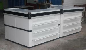 China Combination Double Side Express Checkout Counter For Supermarket / Boutique factory