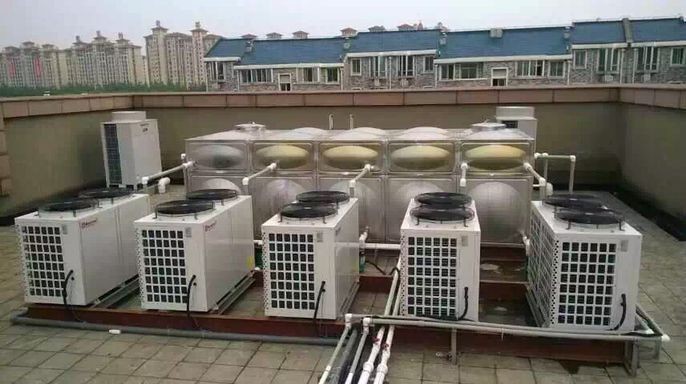 Meeting MD100D 36.8KW Trinity Air Source Heat Pump Hot Water Heating And Cooling System