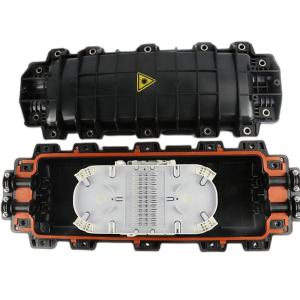China 144 Core Horizontal Fiber Optical Cable Splice Closure 2in 2out Inline Closure factory