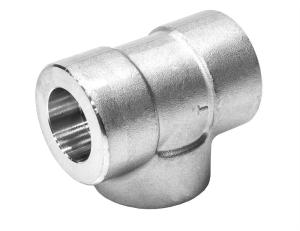 China Stainless Steel Socket Weld Tee , ASTM A182 F316 1 1 / 2 &quot; Reducing Pipe Tee factory