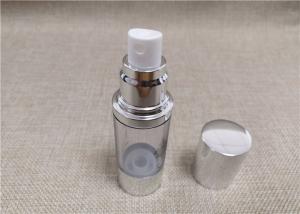 China Vacuum Fancy Cosmetic Bottles Anti Bacterial Acrylic PP ABS Material factory