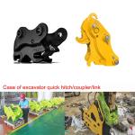 45 Ton Excavator Hydraulic Quick Hitch With Pins CE certified
