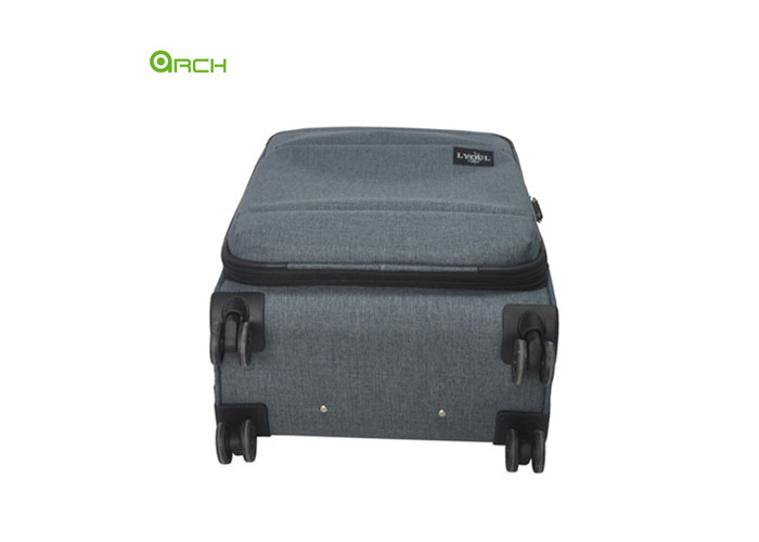 Snowflake Suitcase Soft Sided Luggage with One Front Hidden Pocket and Double Spinner Wheels