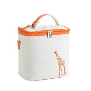 China White Cartoon Lunch Bags Soft Sided Cooler Bags With Shoulder Strap factory
