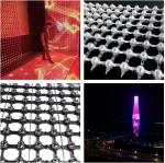 IP66 Waterproof Outdoor P50mm LED Mesh Display Foldable Flexible LED Mesh