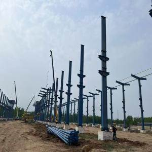 Prefab Q355 Steel Structure Garage with Sliding Doors