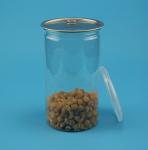 Clear Low Profile Plastic Jars , Anti Bacteria Pet Jar With Aluminium Lid