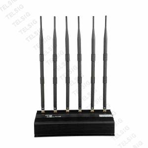 China Libraries / Museum Rf Frequency Jammer , 6 Antenna Cell Phone Signal Blocker factory