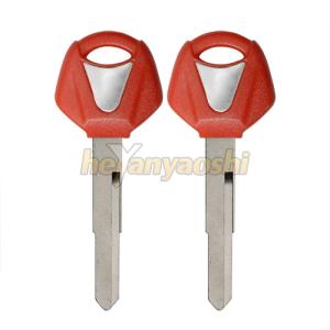 China Plastic Brass Key Fob Shell For Motorcycle , Red Transponder Auto Key Shell factory