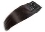 No Tangle Clip In Natural Hair Extensions , Straight Clip In Hair Extensions