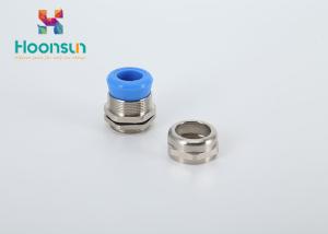 China Waterproof High Temperature Cable Gland With Blue / White Silicone Seal factory