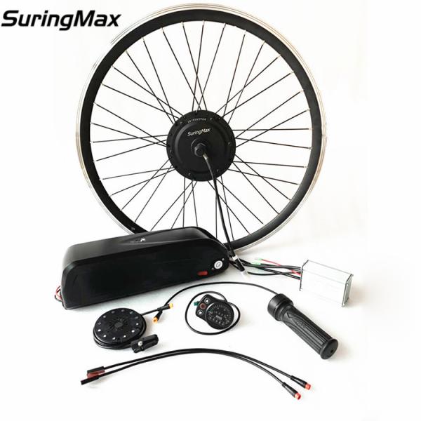 High Power Electric Ebike Kit 48v 350w Brushless Gear Motor With 3 Years