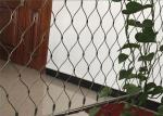Green Wall Stainless Steel Cable Trellis Diamond / Rhombus Mesh