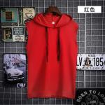 Fashion Sleeveless Casual Hoodies Outdoor Gym Tank Tops For Man